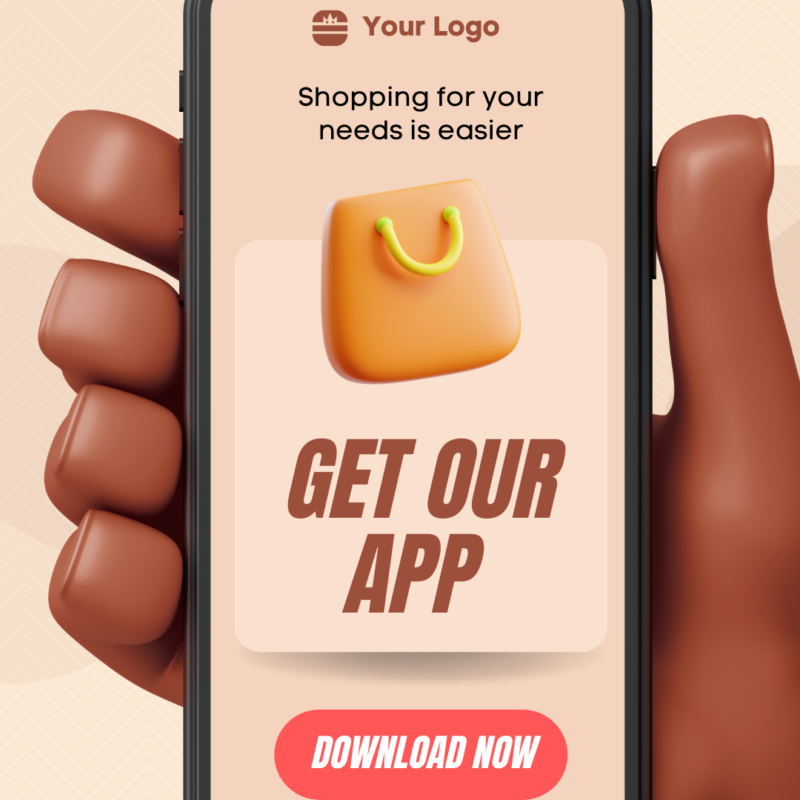 Image d'un téléphone avec une application mobile.