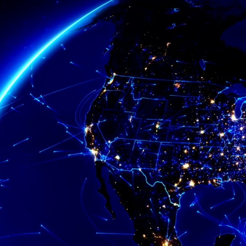 Image des Etats-Unis vus du ciel